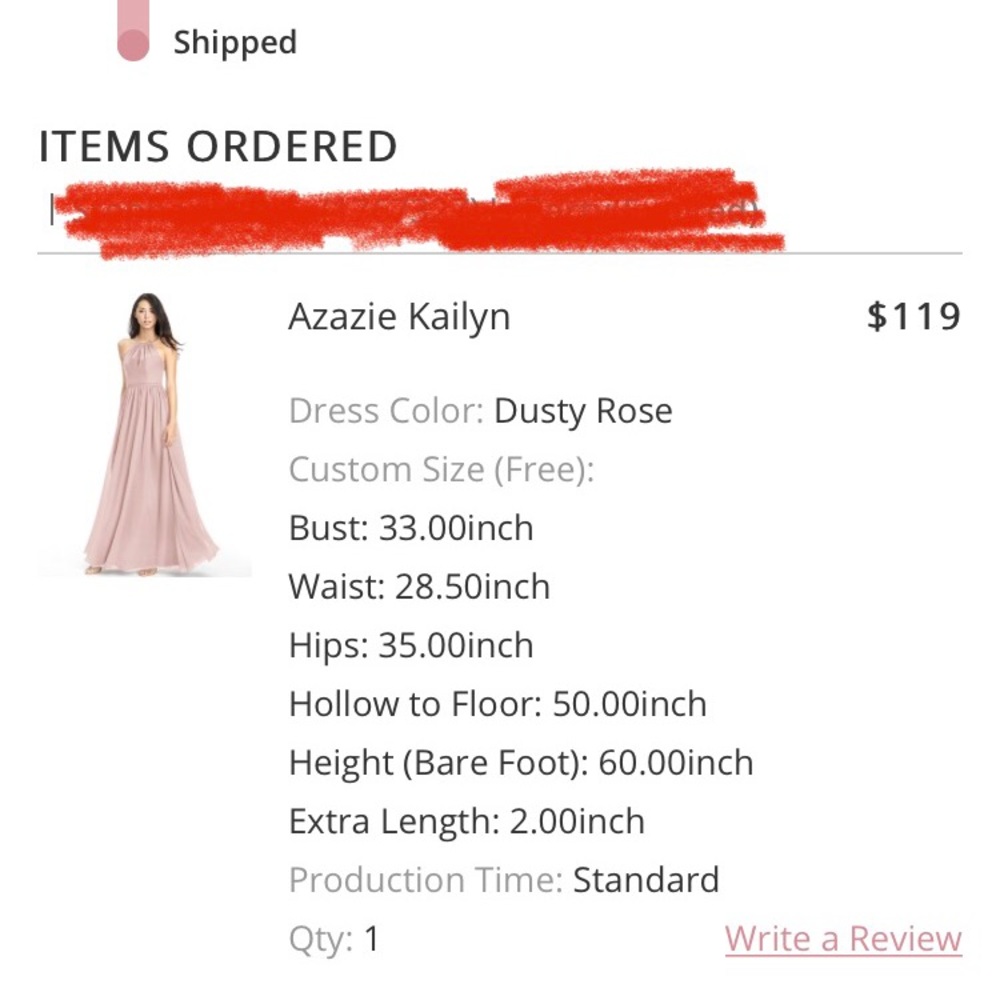 Azazie Bridesmaid Dress - Picture 2 of 5